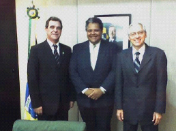 Da esquerda para a direita: José Agenor, Antonio Brito e Nelson Machado