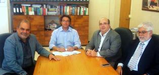 Da esq. para a dir.: Márcio Bichara (FENAM), Helvécio Magalhães (MS), Roberto Gurgel (AMB) e João Ladislau Rosa (Cremesp).